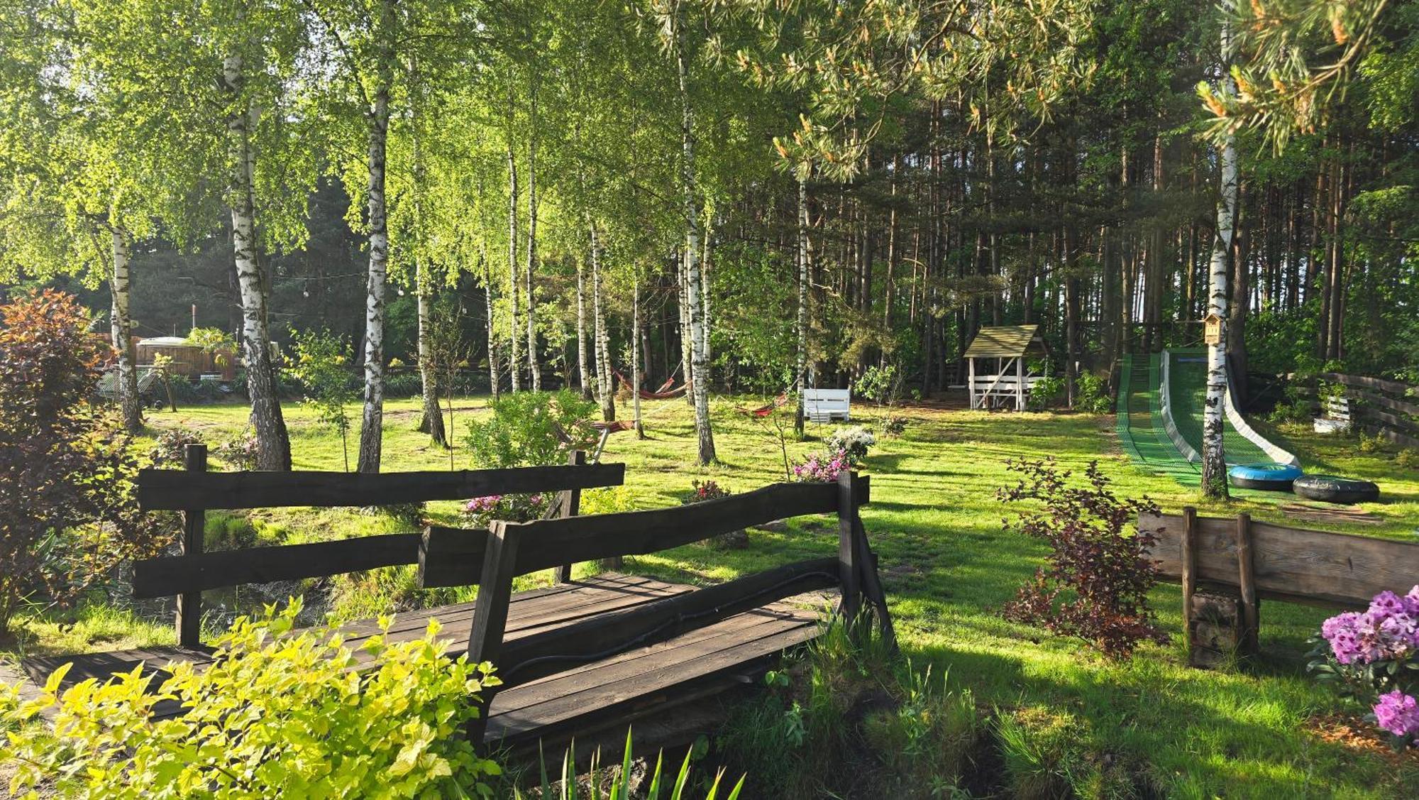Vip Village Las Woda Rower - Podgrzewany Basen, Balia, Sauna Miedzierza Ngoại thất bức ảnh